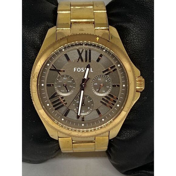 Fossil Cecile AM4533 Women's Gold Stainless Steel Analog Dial Quartz Watch BP677 - Picture 2 of 12